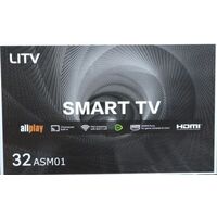 Телевизор 32" LI TV 32ASM01 Smart TV (Андроид 14), HD, 60 Гц, чёрный