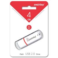 Флеш-накопитель Smartbuy 4Gb USB2.0 Crown Белый (SB4GBCRW-W)