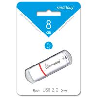 Флеш-накопитель Smartbuy 8Gb USB2.0 Crown Белый (SB8GBCRW-W)