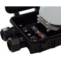 Муфта оптическая GJS-6006 (тупиковая, 2 кассеты на 24 сварки, емкость до 96 волокон)