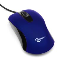 Мышь Gembird MOP-400-B оптическая, USB, софт-тач, бесшумная, синий (MOP-400-B)