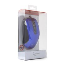 Мышь Gembird MOP-400-B оптическая, USB, софт-тач, бесшумная, синий (MOP-400-B)