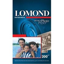 Фотобумага Lomond Суперглянцевая, микропористая, А6, 200 г/ м2, 750 л, для струйной (1106203)