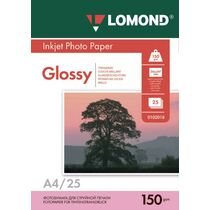 Фотобумага Lomond глянцевая, А4, 150 г/ м2, 25 л, для струйной (0102043)