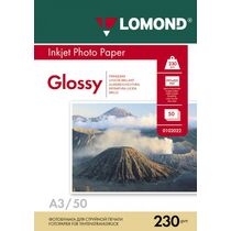 Фотобумага Lomond глянцевая, А3, 230 г/ м2, 50 л, для струйной (0102025)
