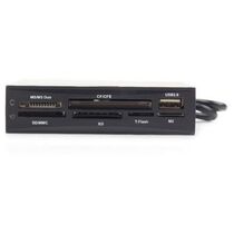 Картридер 3,5" Gembird FDI2-ALLIN1-02-B Black (CF/ MD/ SM/ MS/ SD/ MMC/ XD/ Sata/ USB2.0)