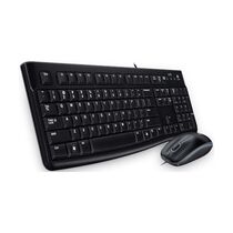 Комплект (клавиатура + мышь) Logitech MK120, проводной, USB, черный (920-002561)
