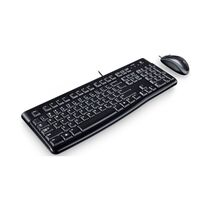 Комплект (клавиатура + мышь) Logitech MK120, проводной, USB, черный (920-002561)