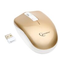 Мышь Gembird 400-G оптическая, беспроводная, USB, золотистый (MUSW-400-G)
