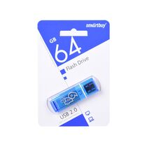 Флеш-накопитель Smartbuy 64Gb USB2.0 Glossy Голубой (SB64GBGS-B)