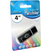 Флеш-накопитель Smartbuy 4Gb USB2.0 Glossy Черный (SB4GBGS-K)