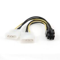 Разветвитель питания Gembird/ Cablexpert CC-PSU-6 2x4pin Molex - 6pin video для питания в/ к