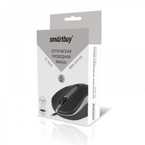 Мышь Smartbuy 329 оптическая, проводная, USB, черный/ серый (SBM-329-KG)