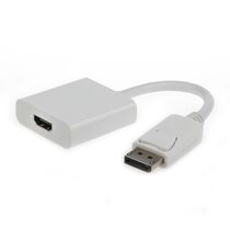 Переходник DP - HDMI 0.1м, Gembird/ Cablexpert v1.0 , белый (A-DPM-HDMIF-002-W)