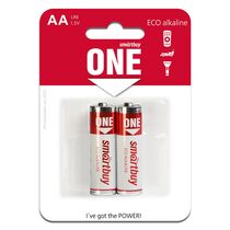 Батарейка Smartbuy LR06, AA, щелочная, блистер 2шт, (SOBA-2A02B-Eco) цена за упаковку