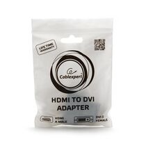 Купить Переходник HDMI - DVI Gembird/ Cablexpert, черный (A-HDMI-DVI-3) пакет. в Симферополе, Севастополе, Крыму