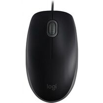 Мышь Logitech B110 Silent проводная, черный, USB,  оптическая (910-005508)