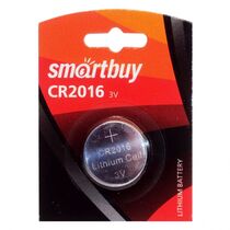 Батарейка Smartbuy CR2016, 2016, литиевая, блистер 1шт, (SBBL-2016-1B) цена за упаковку