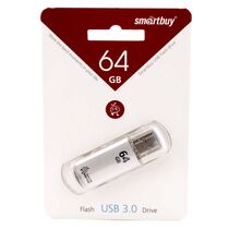 Флеш-накопитель Smartbuy 64Gb USB3.0 V-Cut Серебристый (SB64GBVC-S3)