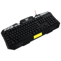 Клавиатура Defender Doom Keeper GK-100DL, проводная, игровая, USB, с подсветкой, черный (45100)