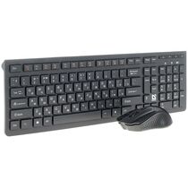 Комплект (клавиатура + мышь) Defender Columbia C-775, беспроводной, мультимедийный, Радио(USB), черный (45775)