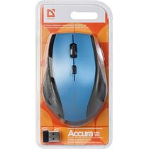Мышь Defender Accura MM-365 беспроводная, синий, Радио USB,  оптическая (52366)