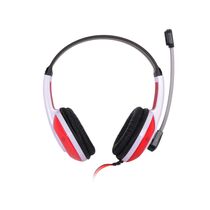 Наушники накладные Defender Warhead G-120 с микрофоном, 2 x mini jack 3.5 mm, белый/ красный (64098)