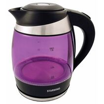Чайник стеклянный Starwind SKG2217 2200 Вт, фиолетовый