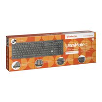 Клавиатура Defender UltraMate SM-535, беспроводная, мультимедийная, Радио(USB), черный (45535)