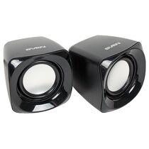 Акустическая система Sven 2.0 SPS-120 5W, mini Jack 3.5 мм, черный (SV-013493)