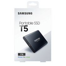 Внешний жесткий диск SSD 1Tb Samsung T5 USB 3.1 Черный (MU-PA1T0B/ WW)