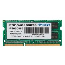Модуль памяти SO-DIMM DDR3-1600МГц 4Гб  Patriot Memory CL11 1.5 В (PSD34G16002S)