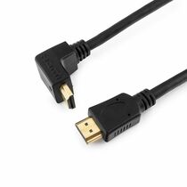 Кабель HDMI 4.5м Gembird/ Cablexpert v1.4 черный, позол. разъемы, угол 90*, экран, пакет (CC-HDMI490-15)