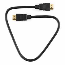 Кабель HDMI 0.5м Gembird/ Cablexpert v2.0 черный, позол. разъемы, экран, пакет (CC-HDMI4-0.5M)