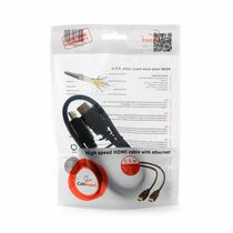 Кабель HDMI 0.5м Gembird/ Cablexpert v2.0 черный, позол. разъемы, экран, пакет (CC-HDMI4-0.5M)
