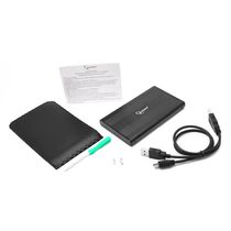 Карман для HDD 2.5" Gembird EE2-U2S-5, черный, USB 2.0, SATA, металл