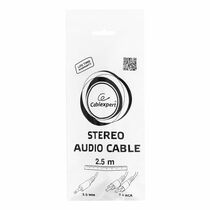 Кабель аудио 3.5 Jack - 2xRCA 2,5м, Gembird/ Cablexpert , черный (CCA-458-2.5M) пакет.