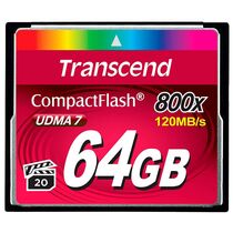 Карта памяти Compact Flash Transcend 64Gb (TS64GCF800)