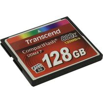 Карта памяти Compact Flash Transcend 128Gb Ultra Speed 800X (TS128GCF800)