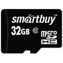 Карта памяти microSDHC Smartbuy 32Gb Class 10 без адаптера (SB32GBSDCL10-00LE)