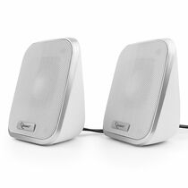 Акустическая система Gembird 2.0 SPK-100-W 6W, mini Jack 3.5 мм, белый (SPK-100-W)