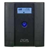 ИБП PowerCom RPT-1025AP LCD 1025 ВА/ 615 Вт, 4*Schuko (Euro), AVR, USB, RJ45/ RJ11 ( Аккумулятор 12 V/ 7,0 Ah*1)
