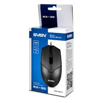 Мышь Sven RX-30 оптическая, проводная, USB, черный (SV-018214)