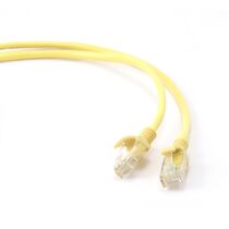 Патч-корд UTP-RJ-45, 1,5 м, 5E, Gembird/ Cablexpert, омеднённый алюминий (PP12-1.5M/ Y) желтый.
