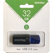 Флеш-накопитель Smartbuy 32Gb USB2.0 Click Черный (SB32GBCL-B)
