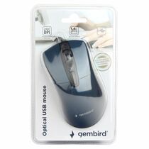 Мышь Gembird MOP-415-B оптическая, проводная, USB, офисная, синий (MOP-415-B)