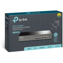 Неуправляемый POE-коммутатор 08 портов: TP-Link TL-SG1008MP (08 портовХ10/ 100/ 1000 Мбит/ сек) PoE‑бюджет 126 Вт, корпус - металл