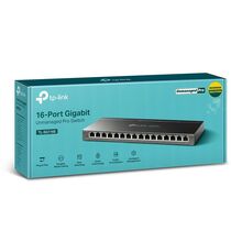 Неуправляемый коммутатор 16 портов: TP-Link TL-SG116E (16 портовХ10/ 100/ 1000 Мбит/ сек) корпус - металл