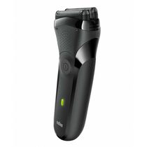 Электробритва Braun Series 3 300s черный (сеточная, бритьё - влажное/ сухое, головок - 2, питание - от аккумулятора)