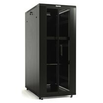 Шкаф напольный телекоммуникационный 19" 42U, Ш600*В2055*Г600, передняя и задняя распашные перфорированные двери, черный (TTB-4266-DD-RAL9004)